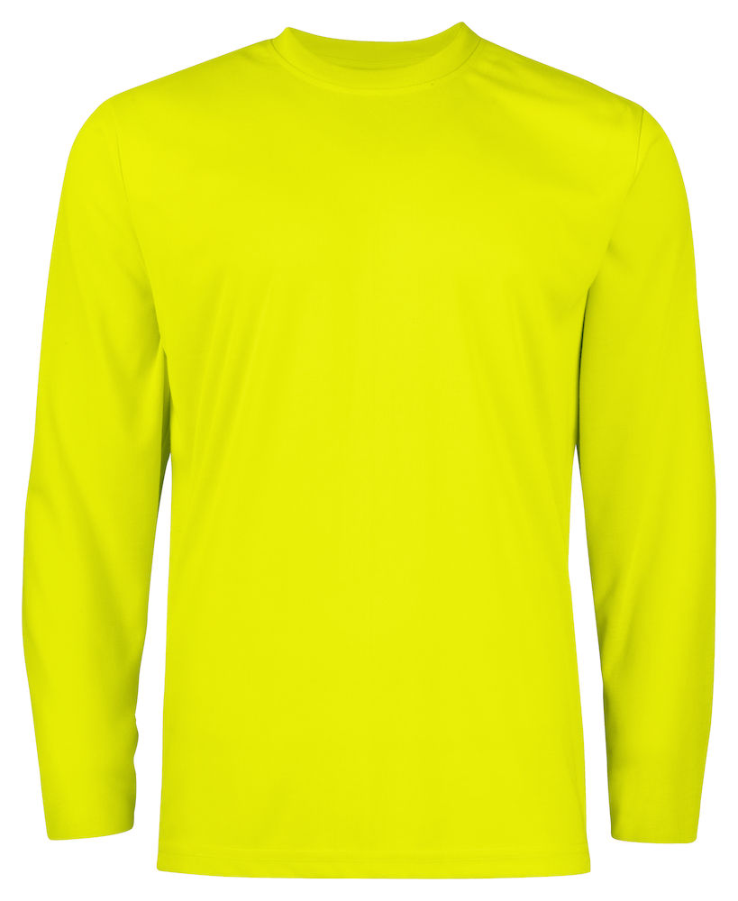 Camiseta de manga larga 100% algodón - amarillo