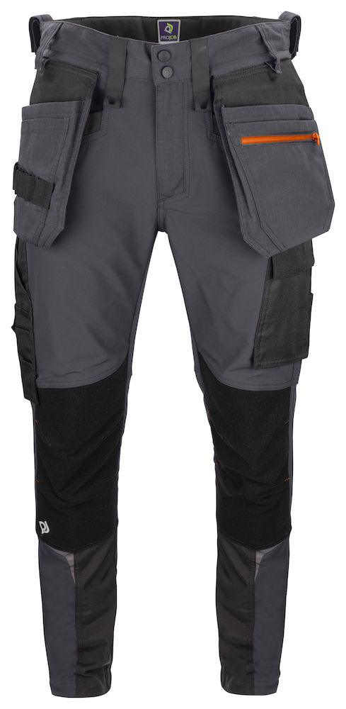 Pantalón multibolsillos con tejido elástico Projob 5550