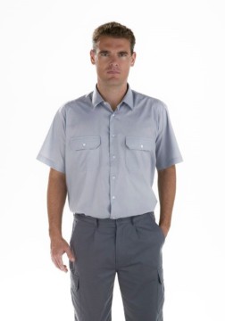 Camisa de trabajo manga corta y dos bolsillos Facel 34