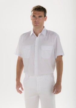 Camisa de trabajo manga corta, dos bolsillos y hombreras Facel 3