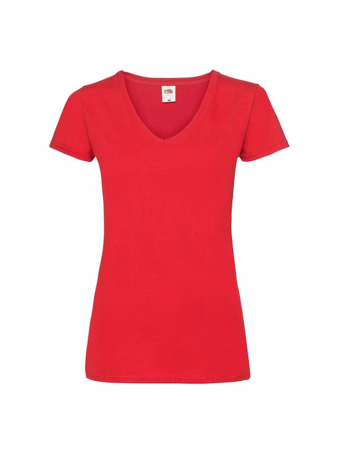 Camiseta de manga corta cuello pico para mujer LADIES VALUEWEIGHT V-⁠NECK T 61398 Fruit of the Loom