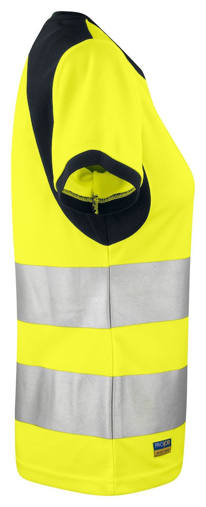 Camiseta para mujer de alta visibilidad EN ISO 20471 Clase 2 Projob 6012 3