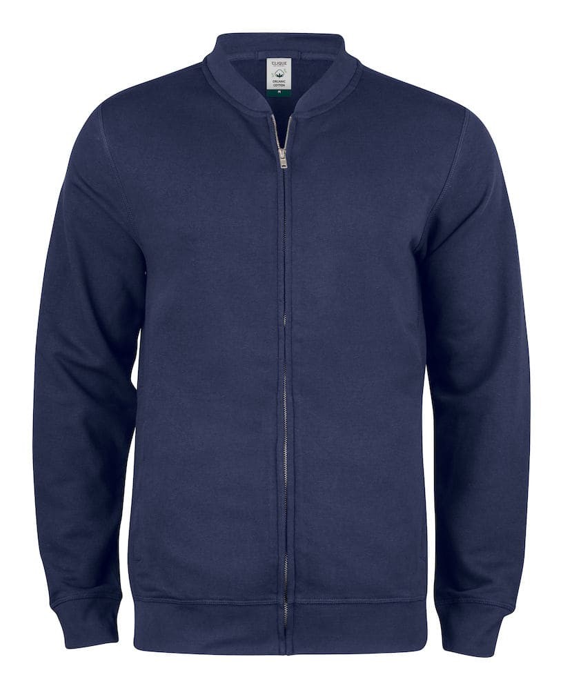 Chaqueta con cremallera de algodón orgánico Premium OC Cardigan 21006 Clique