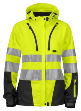 Chaqueta softshell para mujer de alta visibilidad EN ISO 20471 – Clase 3/2 Projob 6423