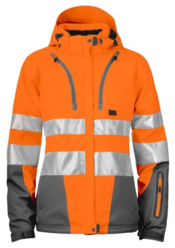 Chaqueta softshell acolchada para mujer de alta visibilidad EN ISO 20471 – Clase 3/2 Projob 6424
