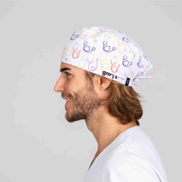 Gorro de microfibra estampado con tiras de ajuste Garys 4473