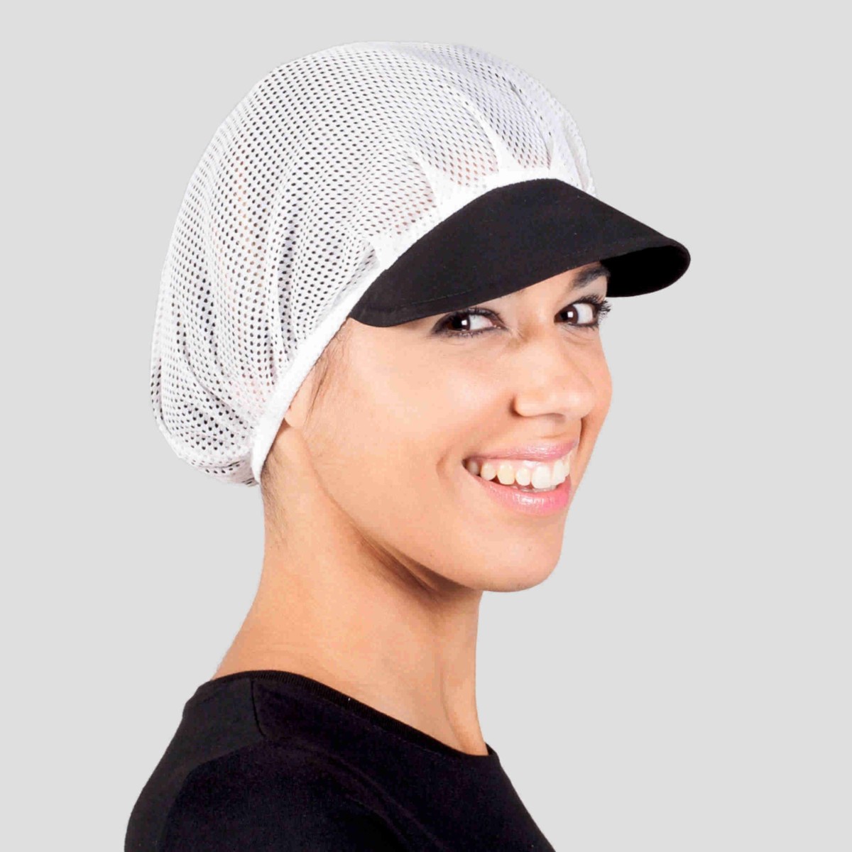 Cofia de rejilla con visera de color Garys 415000