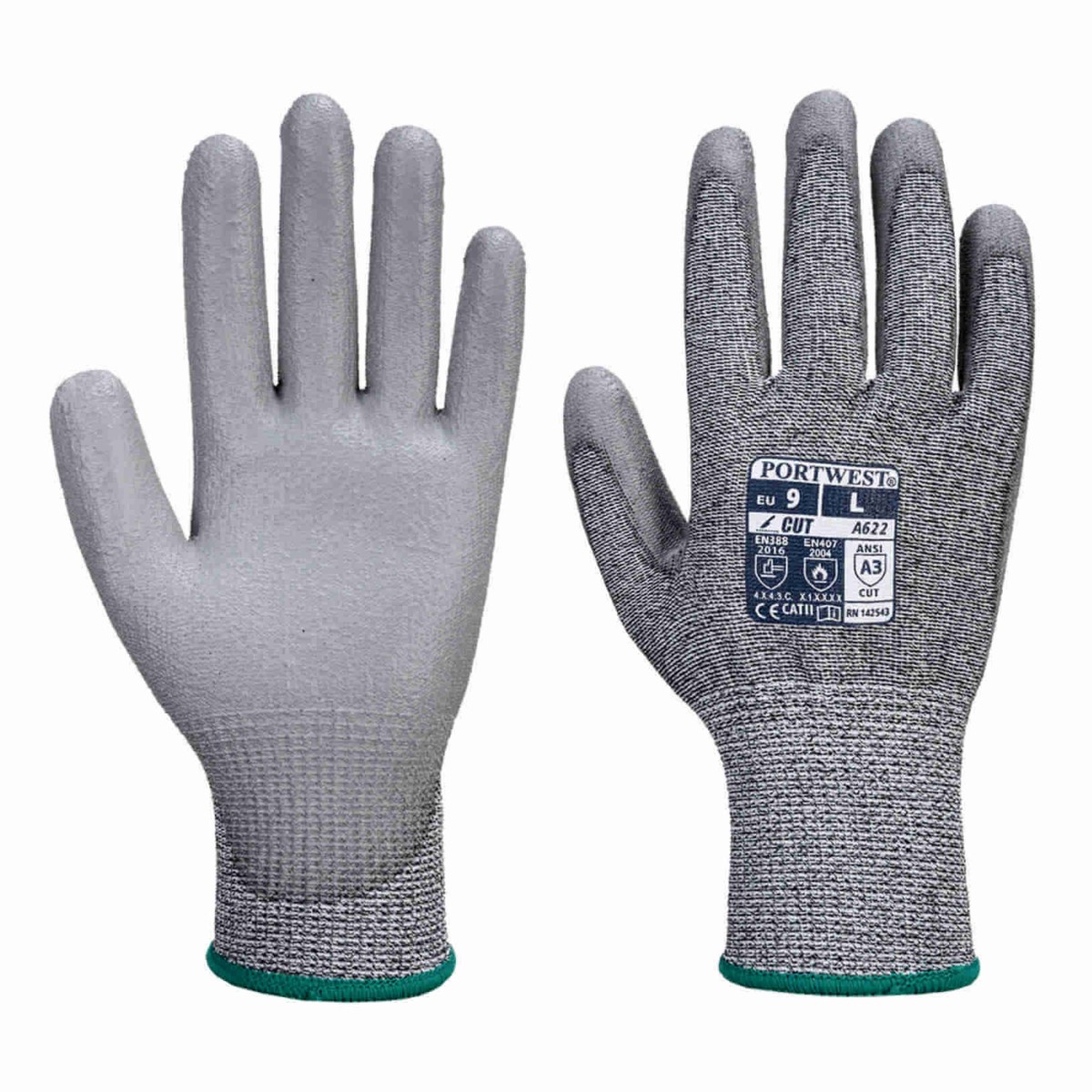 Guantes de nylon recubiertos de nitrilo para ambientes aceitados contra  riesgo mecánico JUBA B115151 ECO-NIT