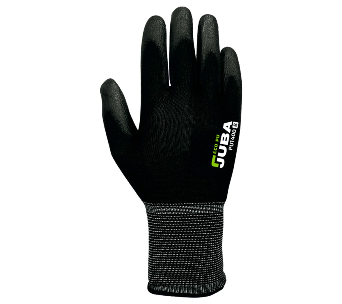Guantes de nylon recubiertos con poliuretano para ambientes secos contra riesgo mecánico JUBA BPU1400 ECO-PU 2
