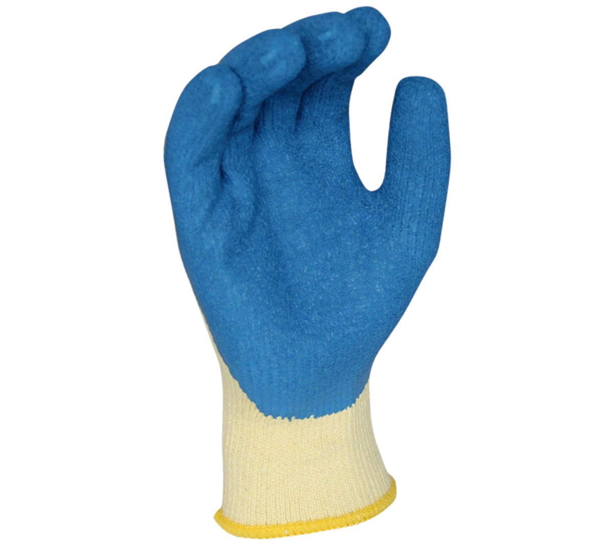 Guantes de poliéster y algodón recubiertos de látex rugoso contra riesgo mecánico JUBA H5300 1