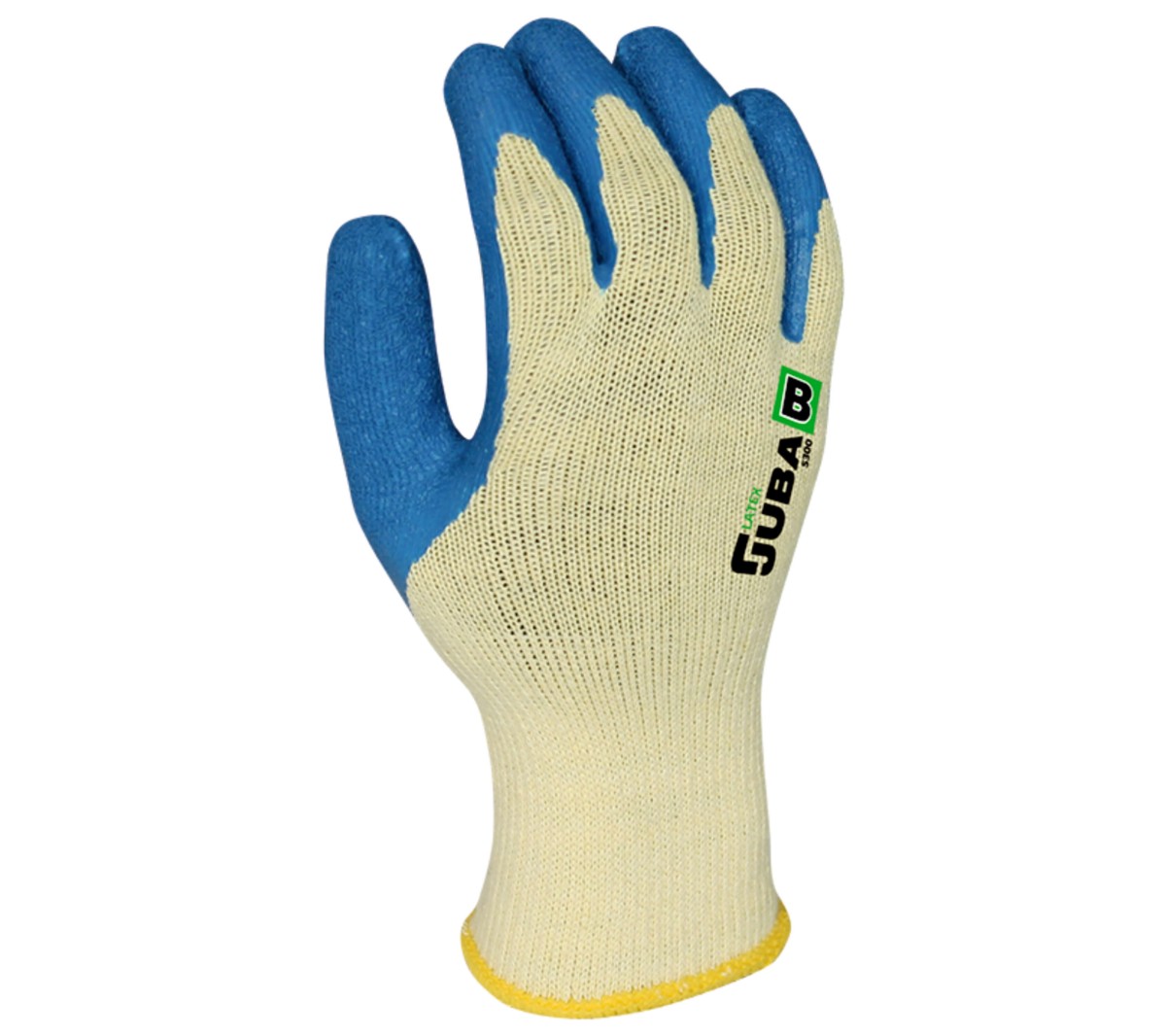 Guantes de poliéster y algodón recubiertos de látex rugoso contra riesgo mecánico JUBA H5300 2