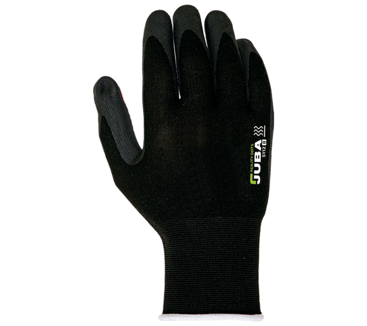 Guantes de nylon y lycra recubiertos de nitrilo contra riesgo mecánico/térmico JUBA H5112 AGILITY DOTS 2