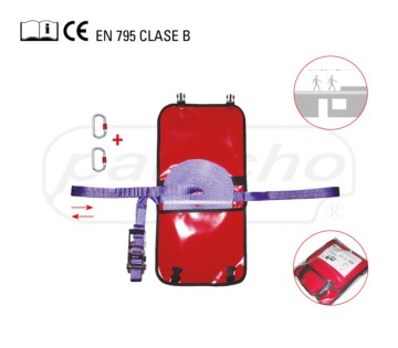 Línea de vida horizontal de 20 metros Patacho LI-470/20/KIT2