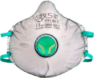 Mascarilla moldeada FFP3 con válvula de exhalación reutilizable BLS Zero