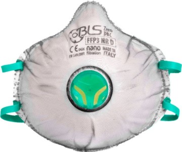 Mascarilla moldeada FFP3 con válvula de exhalación reutilizable BLS Zero