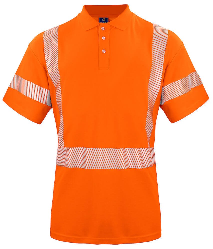 Polo Piqué de algodón de alta visibilidad EN ISO 20471 - Clase 3/2 Projob 6015