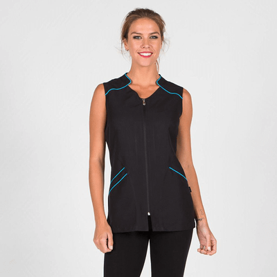 Blusa mujer sin mangas cuello tirilla BEGONIA Garys 6348