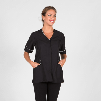 Blusa mujer de cuello pico CINTA Garys 6358
